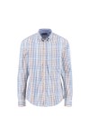 Fynch Hatton Mens Pink Poplin Check Shirt