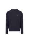 Fynch Hatton Mens Blue Supersoft V-Neck Jumper