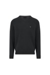 Fynch Hatton Mens Black Fynch Hatton Supersoft V-Neck Jumper