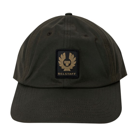 Belstaff Mens Green Phoenix Patch Wax Cap main image