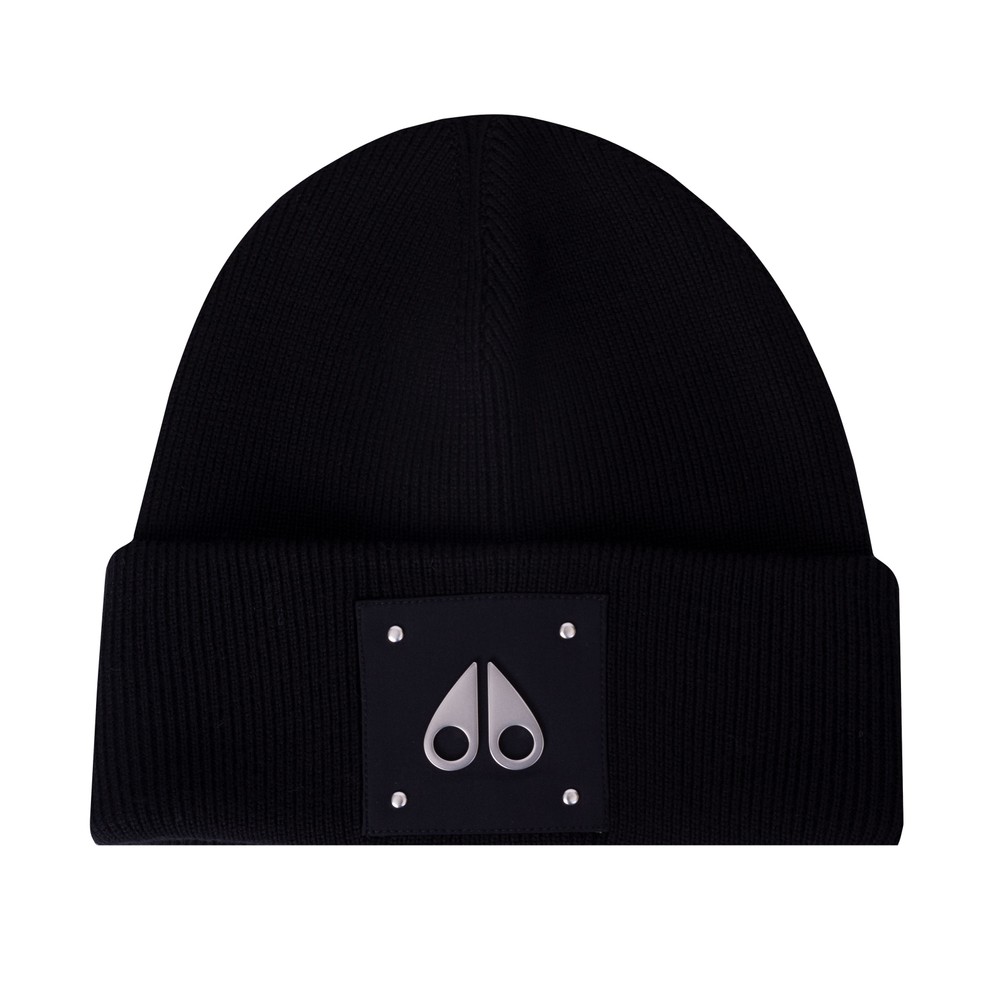 帽子 mooses beanie Moose Knuckles Large Logo Beanie | Oxygen Clothing