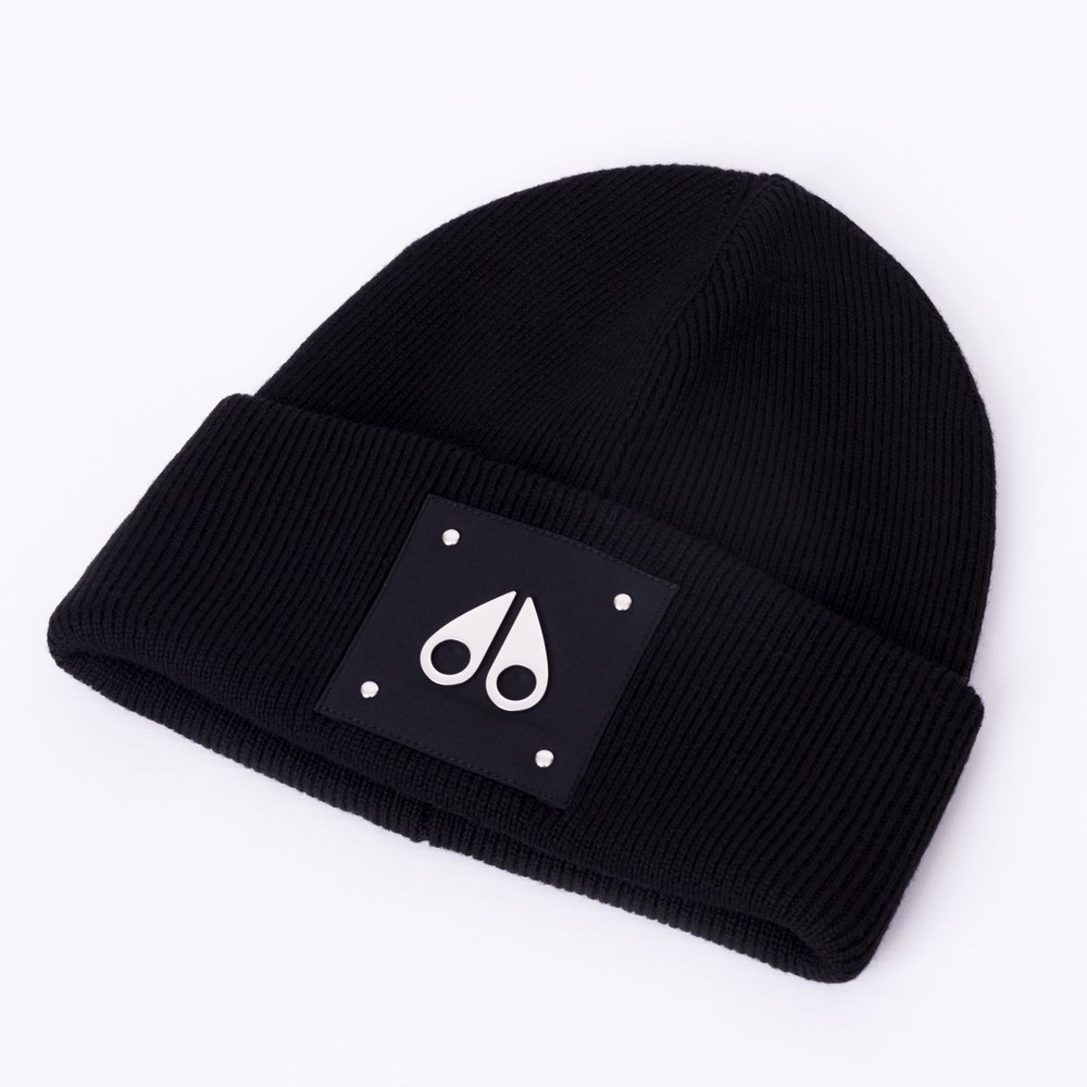 Moose Knuckles Large Logo Beanie | Oxygen Clothing