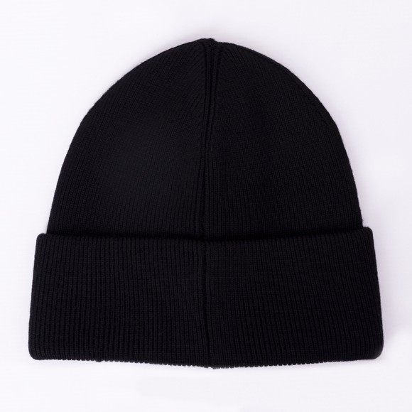 Moose Knuckles Mens Black Large Logo Beanie main image