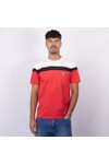Fila Mens Red Aiden Cut And Sew T-Shirt