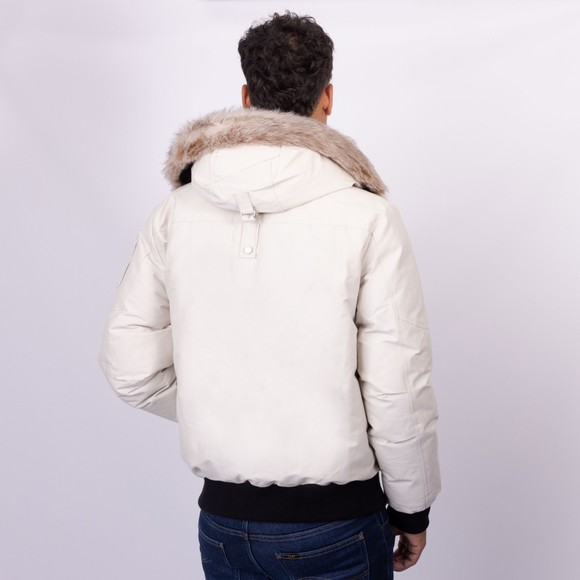 Moose Knuckles Mens Off-White Ballistic Bomber Neoshear Jacket main image
