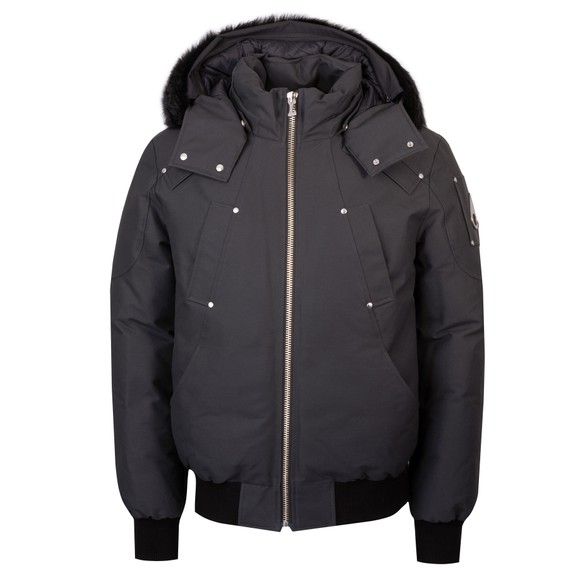 Moose Knuckles Mens Grey Ballistic Bomber Neoshear Jacket main image