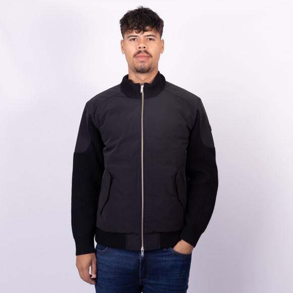 Moose Knuckles Mens Black Magnus Knit Hybrid  main image