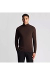 Remus Mens Brown Roll Neck Jumper