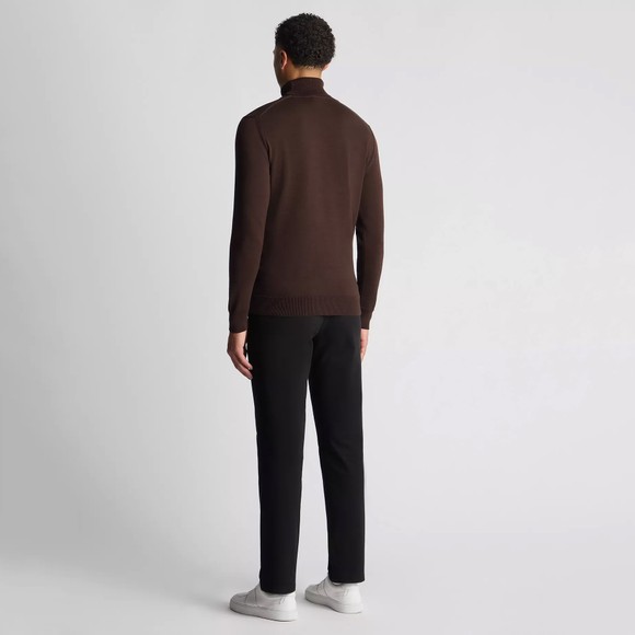 Remus Mens Brown Roll Neck Jumper main image