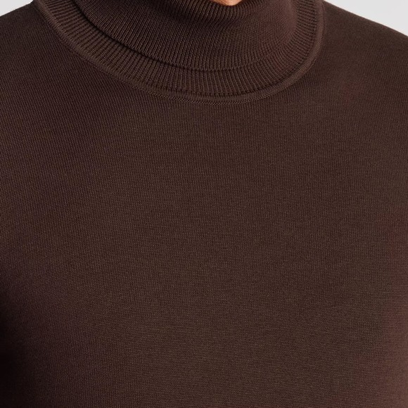 Remus Mens Brown Roll Neck Jumper main image