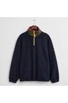 Gant Mens Blue Colour Block Fleece