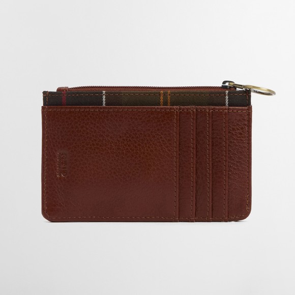 Barbour Lifestyle Womens Brown Alder Leather Card Holder main image