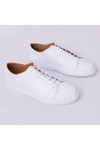Oliver Sweeney Mens White Sirolo Leather Cupsole Trainer