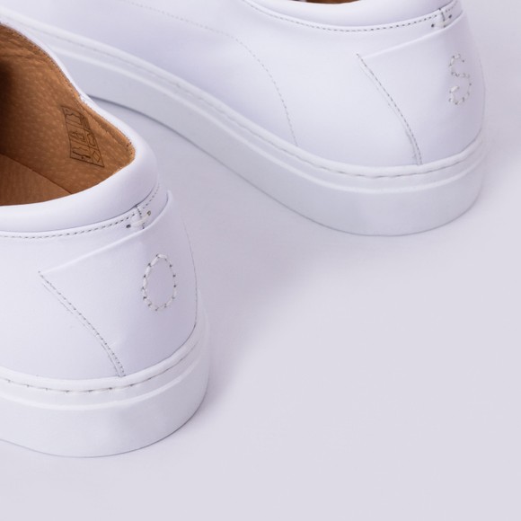 Oliver Sweeney Mens White Sirolo Leather Cupsole Trainer main image