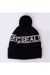 Sealskinz Mens Black Heacham Bobble Hat