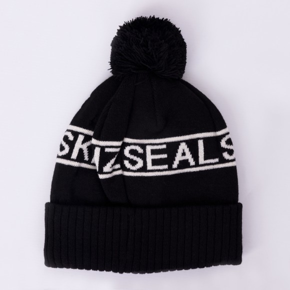Sealskinz Mens Black Heacham Bobble Hat main image