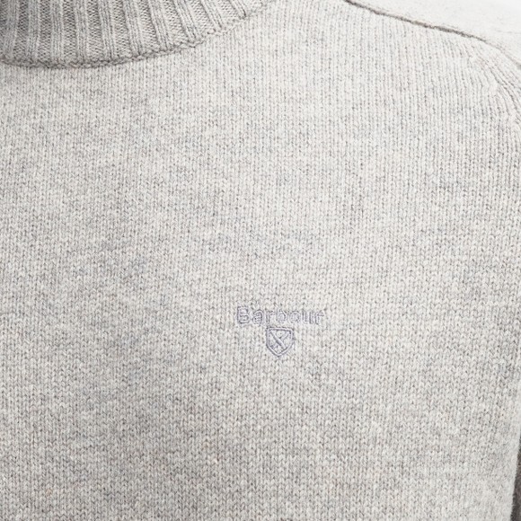 Barbour Lifestyle Mens Grey Grangetown Merino C-Neck Jumper main image