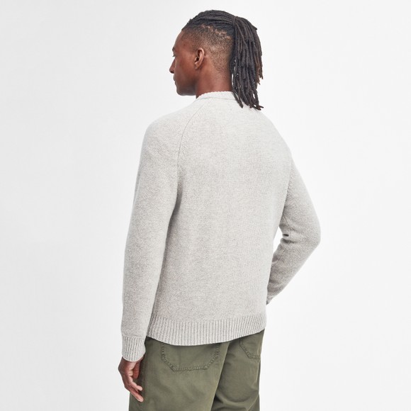 Barbour Lifestyle Mens Grey Grangetown Merino C-Neck Jumper main image