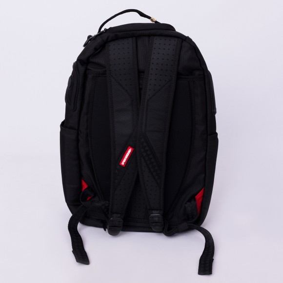 Sprayground Mens Black Printed Zipper Shark Backpack main image