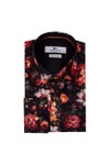 Claudio Lugli Mens Black Floral Shirt