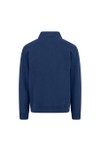 Fynch Hatton Mens Blue Stand-Up Sweat Full Zip Cardigan