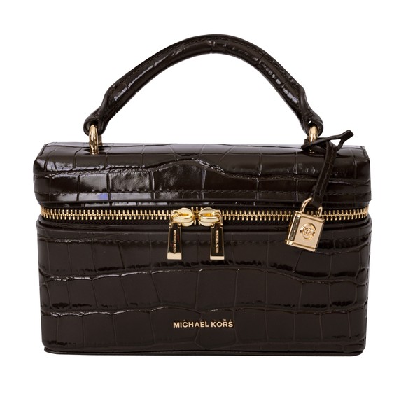 Michael Kors Womens Brown Jana Croc Crossbody Bag main image