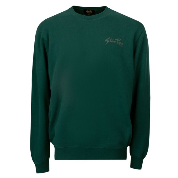 Stan Ray Mens Green Stan OG Crewneck Sweatshirt main image