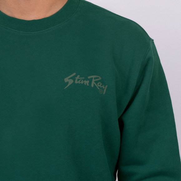 Stan Ray Mens Green Stan OG Crewneck Sweatshirt main image