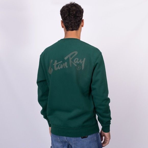 Stan Ray Mens Green Stan OG Crewneck Sweatshirt main image
