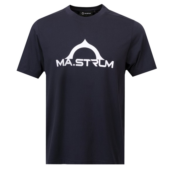 Ma.Strum Mens Blue Bora Half Compass Print T-Shirt main image