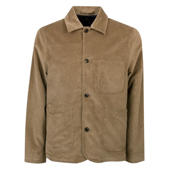 PS Paul Smith Mens Brown Work Cord Overshirt main image