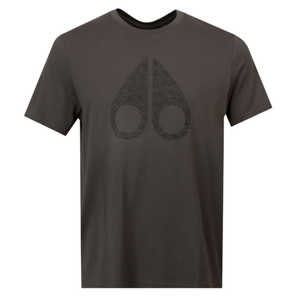 Moose Knuckles Mens Grey Chamblee Leaf T-Shirt main image