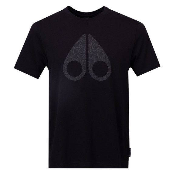 Moose Knuckles Mens Black Chamblee Leaf T-Shirt main image