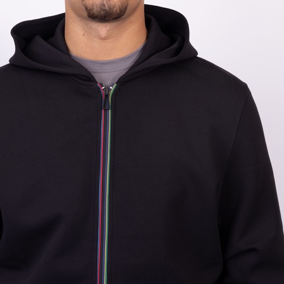 PS Paul Smith Mens Black Sports Stripe Full Zip Hooded Sweatshirt main image