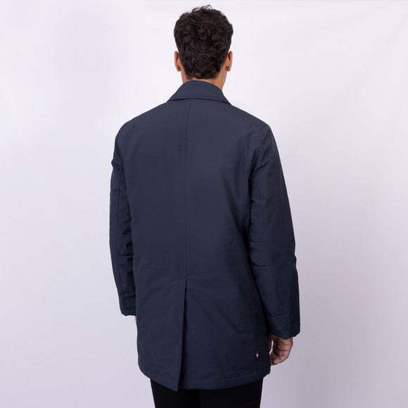 Aquascutum Mens Blue Soft Shell Trench Jacket main image