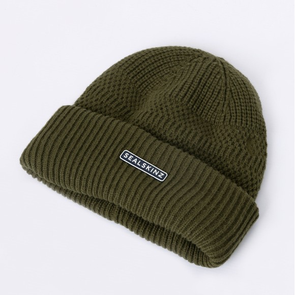 Sealskinz Mens Green Gressenhall Waterproof Beanie