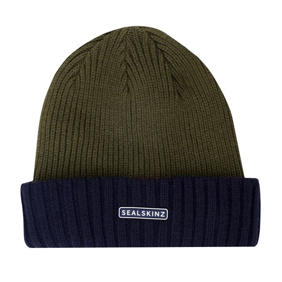 Sealskinz Mens Green Bacton Waterproof Beanie
