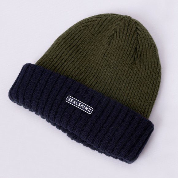 Sealskinz Mens Green Bacton Waterproof Beanie