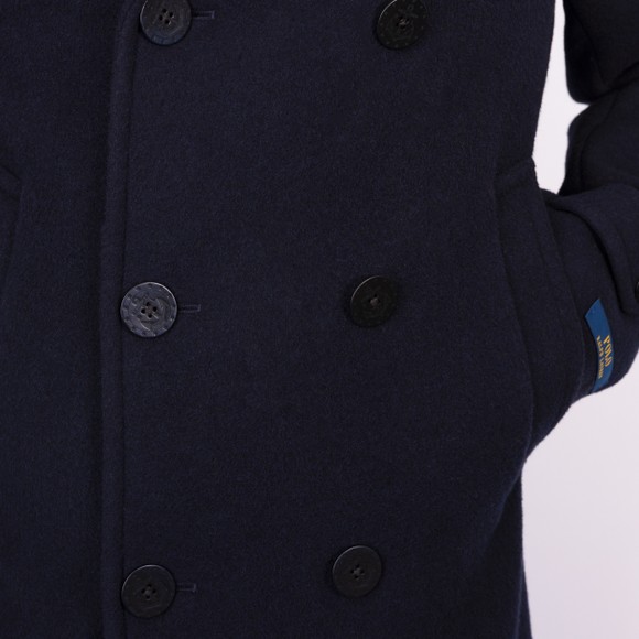 Polo Ralph Lauren Mens Blue Melton Wool Peacoat  main image