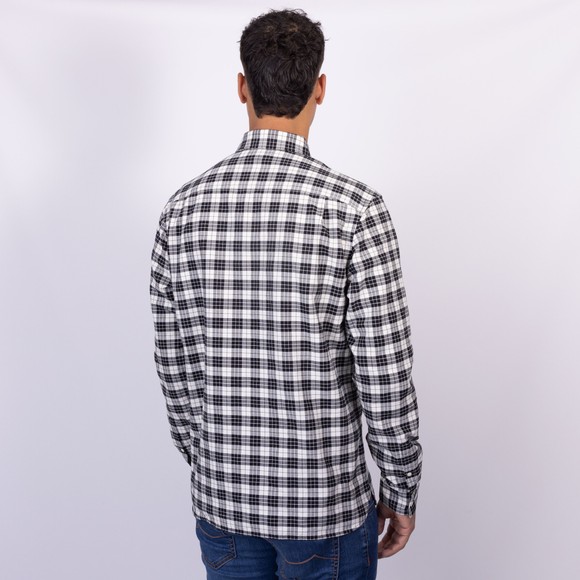 Fred Perry Mens Beige Tartan Oxford Shirt main image
