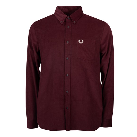 Fred Perry Mens Red Needle Cord Shirt main image
