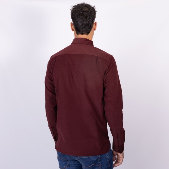 Fred Perry Mens Red Needle Cord Shirt main image