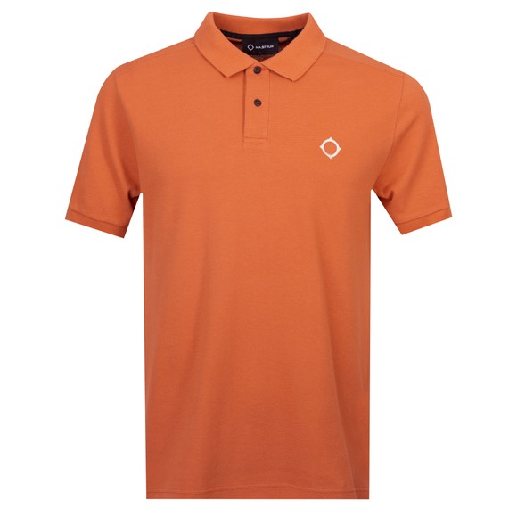 Ma.Strum Mens Orange Core Pique Polo Shirt main image