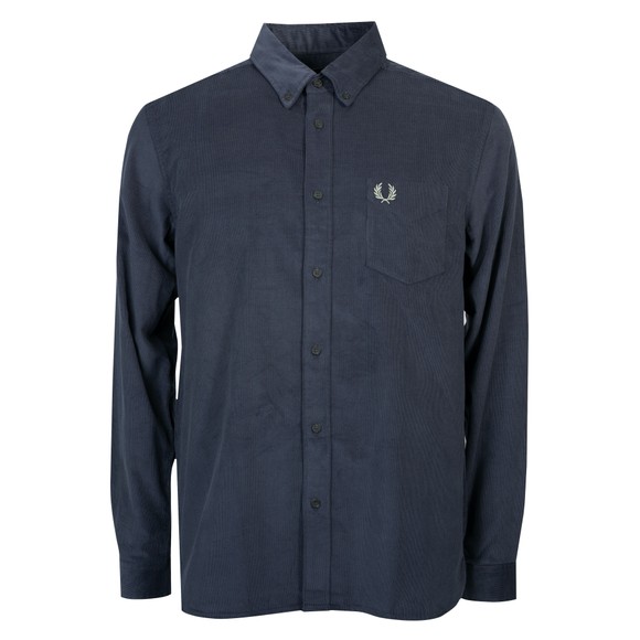 Fred Perry Mens Blue Needle Cord Shirt main image