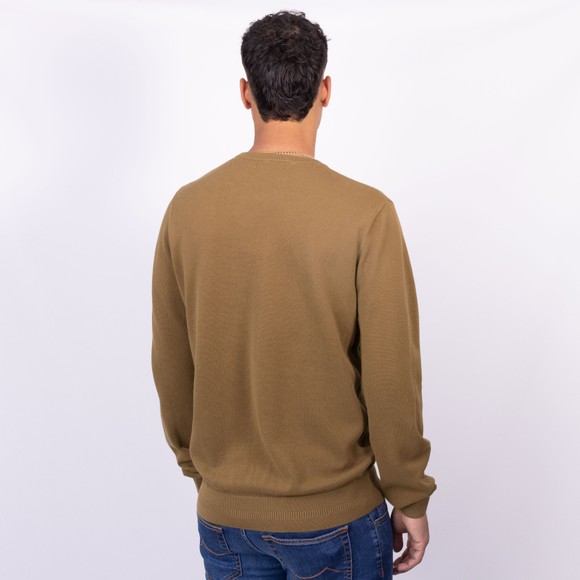 Fred Perry Mens Gold Pique Stitch Crew Neck Jumper main image