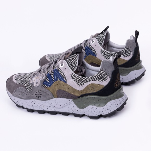 Flower Mountain Mens Grey Yamano 3 Uni Trainers main image