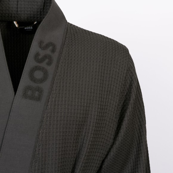 BOSS Bodywear Mens Grey Waffle Dressing Gown main image