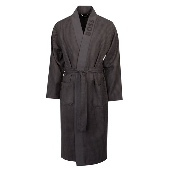 BOSS Bodywear Mens Grey Waffle Dressing Gown main image