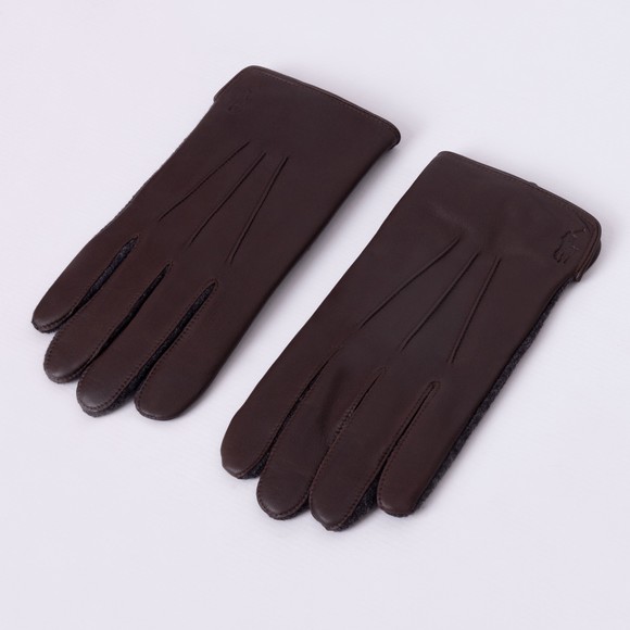 Polo Ralph Lauren Mens Brown Insulated Touchscreen Gloves main image