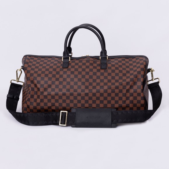 Sprayground Mens Brown Sawtooth Sharks In Paris Duffle Bag